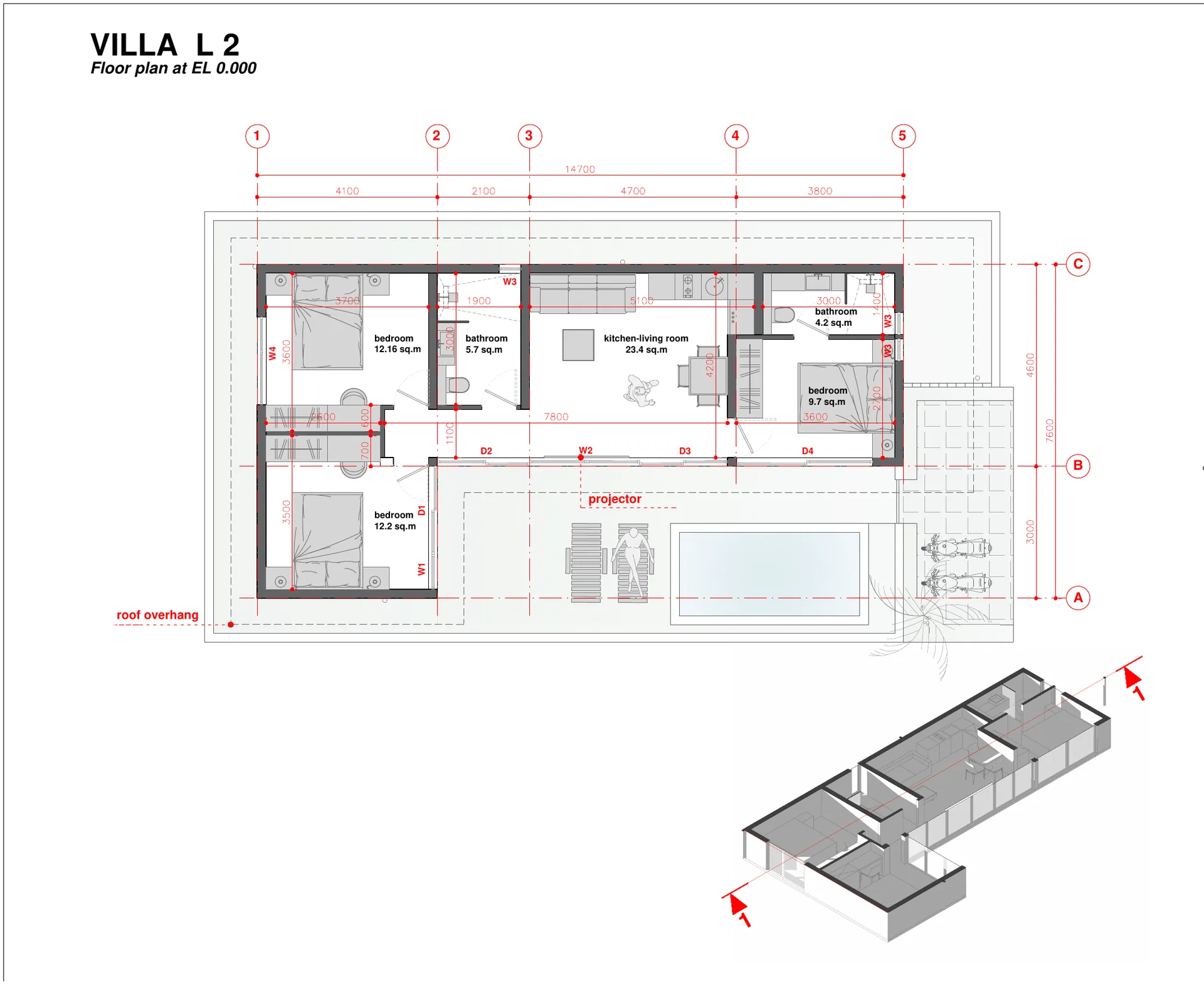 Villa L2 · 80 м² — планировка