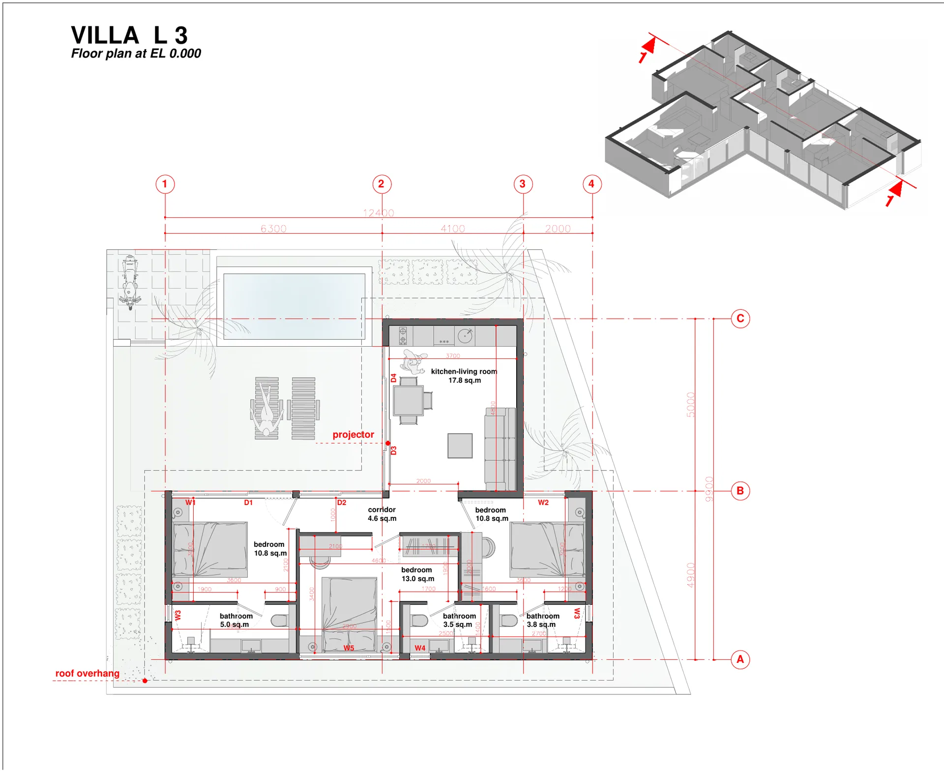 Villa L3 · 80 м² — планировка